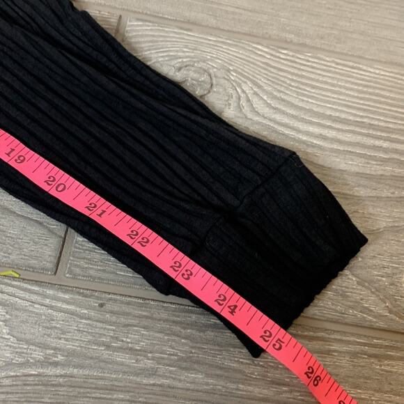 Amour vert ribbed black knit jogger sz XS - Picture 5 of 8